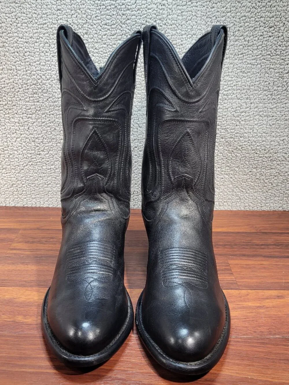 Tecovas The Cartwright Men's Size 11D Midnight Cowhide Cowboy Boots